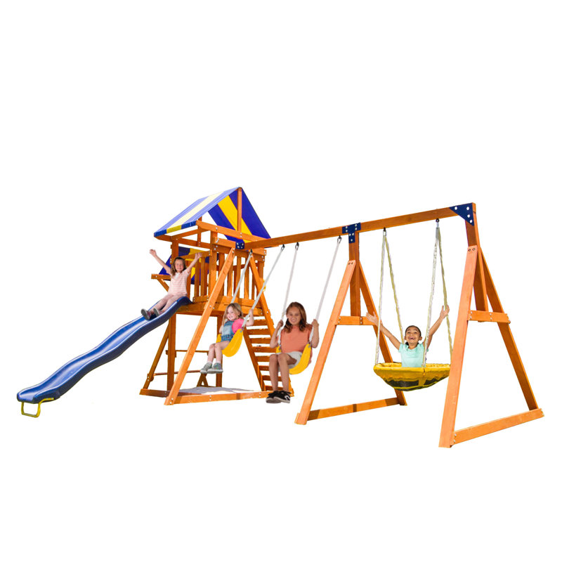 Sportspower Willow Creek Wooden Swing Set & Reviews Wayfair